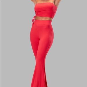 ByEgreis Belize Pants & Top Set Red NWT